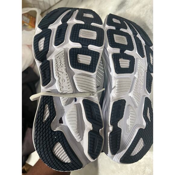 Hoka One One Bondi 7 Women’s Running Shoes Size 9 Gray Coral Navy Cushioned - Picture 5 of 10